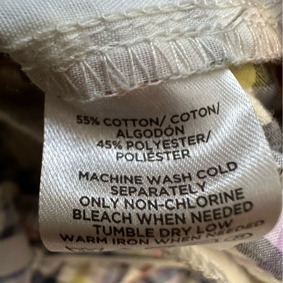 LOFT Multicolor Plaid Seersucker Paperbag Shorts - Picture 13 of 13